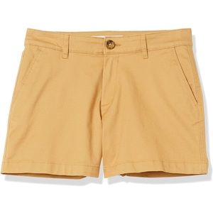 Women's Mid-Rise Slim-Fit 3.5 Inch Inseam Khaki Short